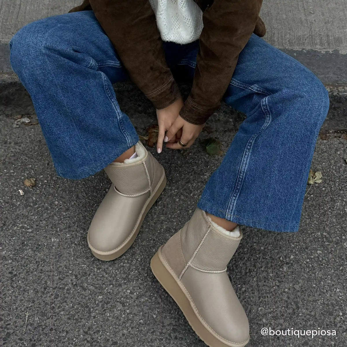Stinger Mini Flatform Leather